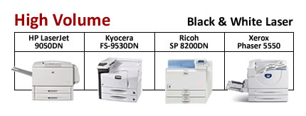 Compare High-Volume Black & White Laser Printers