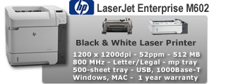 HP LaserJet M602